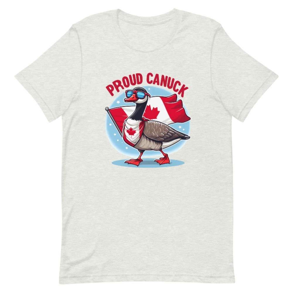 Proud Canuck Goose Funny Unisex t-shirt